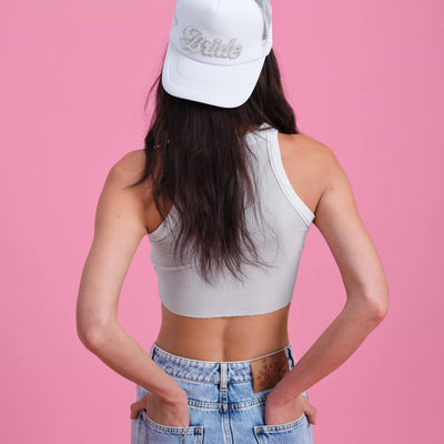 Bride Trucker Hat - embellished trucker hat