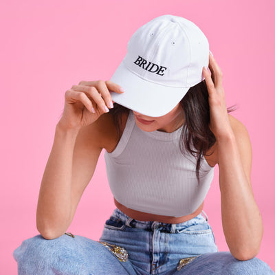 Bride Baseball Hat - embroidered cotton hat