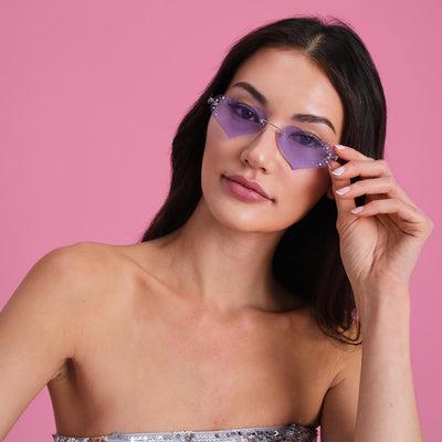 Good Idea Sunnies - rhinestone heart sunglasses