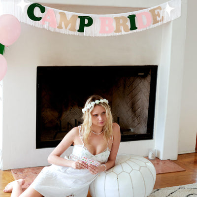 Camp Bride Banner - two piece banner