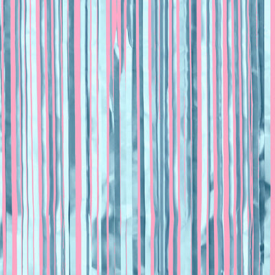 Something Blue Curtain - blue foil curtain