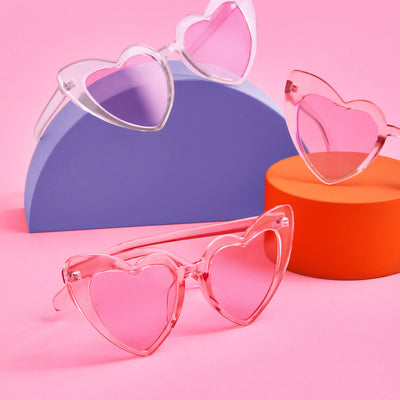 Heart Eyes Set - 8 transparent sunnies