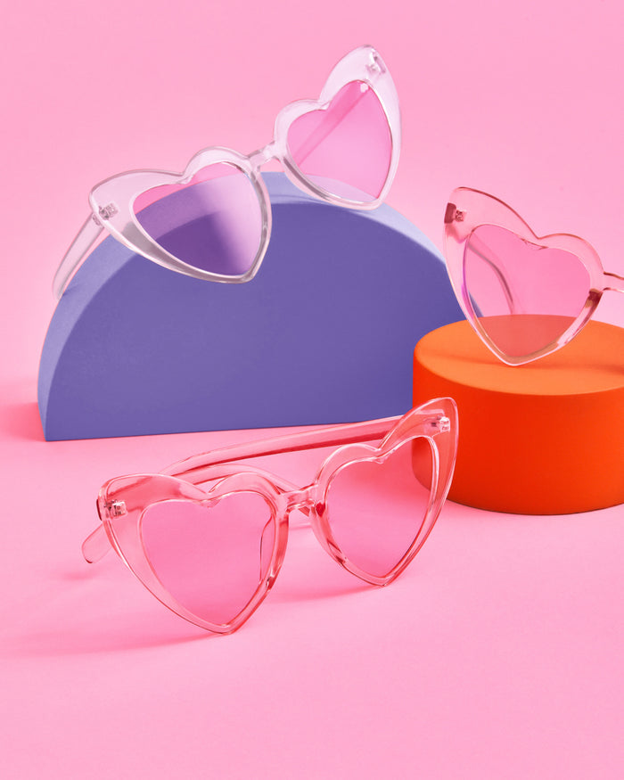 Heart Eyes Set - 8 transparent sunnies