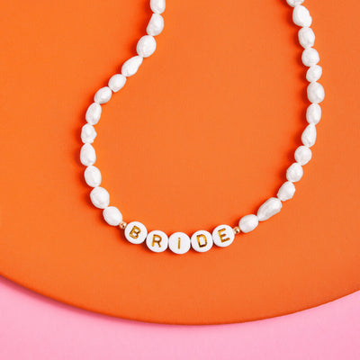 Pearlfect Necklace - beaded bride necklace