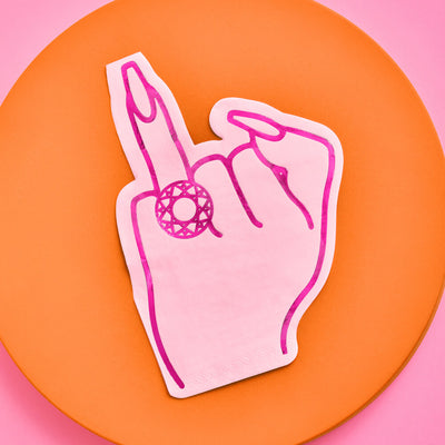 Bling Ring Napkins - 25 foil napkins