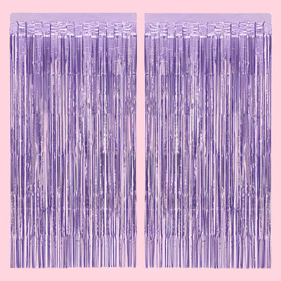 Euphoria Curtain - purple foil curtain