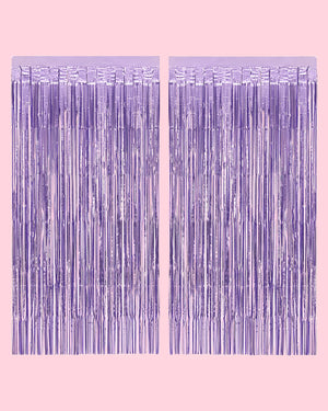Euphoria Curtain - purple foil curtain