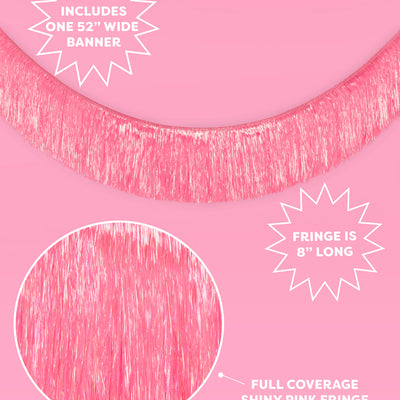 That's Hot Fringe - pink foil banner