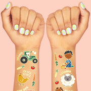 Farm Animal Tattoos - 30 glitter barnyard designs