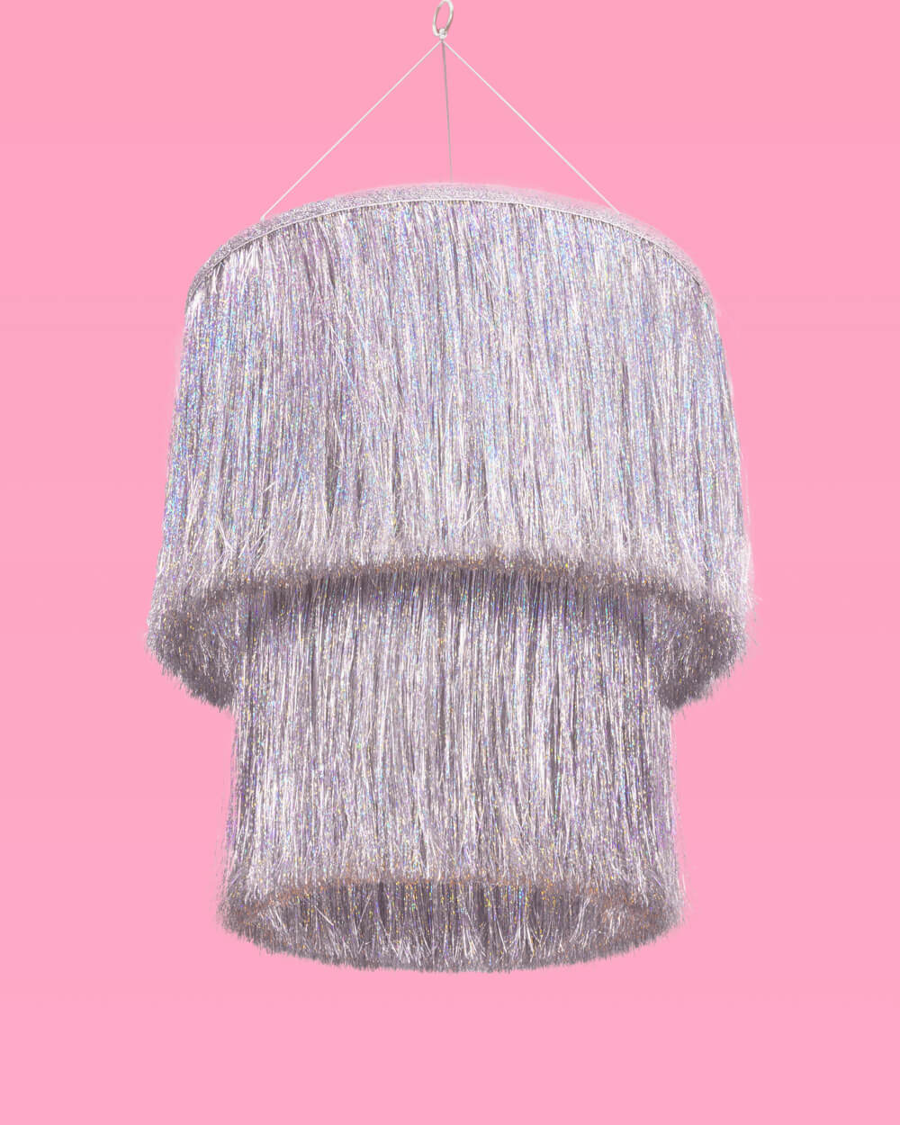 Shimmer Chandelier - iridescent foil chandelier