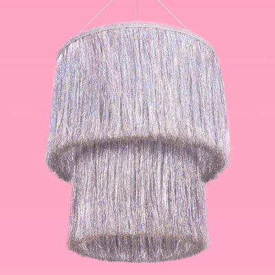 Shimmer Chandelier - iridescent foil chandelier