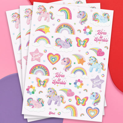 Glitter Unicorn Tattoos - 180 temporary tattoos