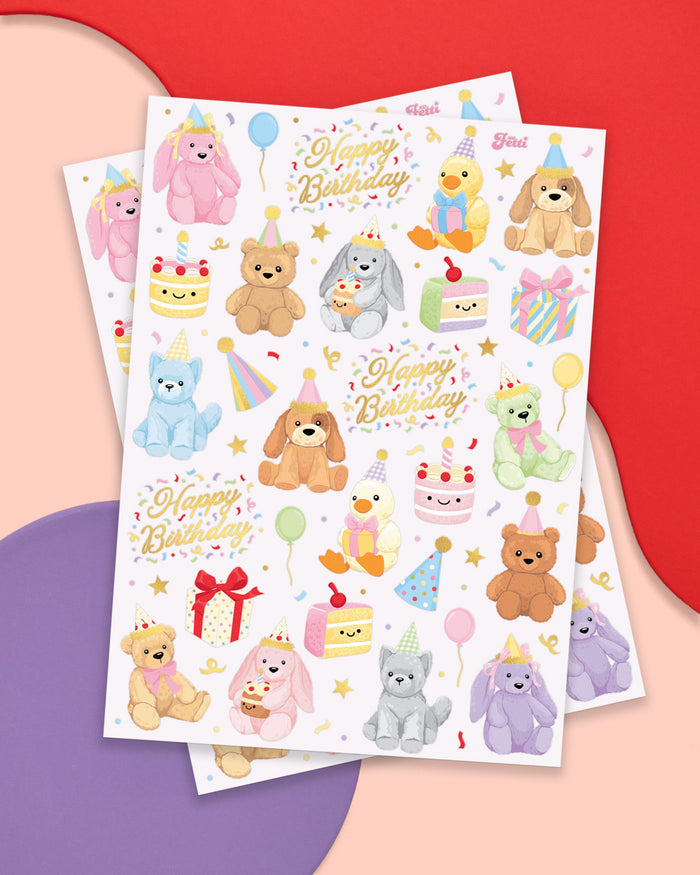 Birthday Stuffies Tattoos - 58 temporary tattoos