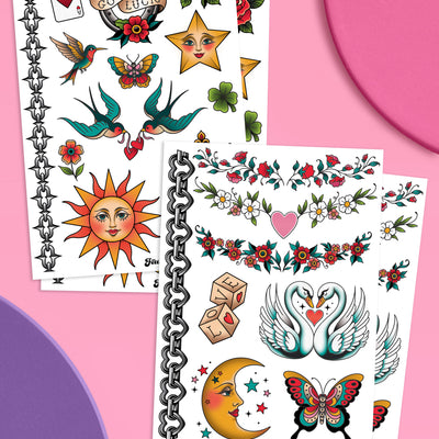 Vintage Tattoos - old school flash tattoo sheets