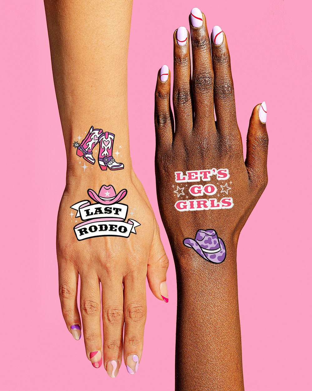 Last Rodeo Tats - 48 foil temporary tattoos