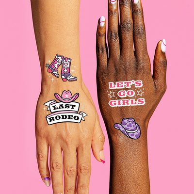 Last Rodeo Tats - 48 foil temporary tattoos