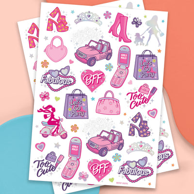 Let's Go Party Tattoo - 42 temporary tattoos