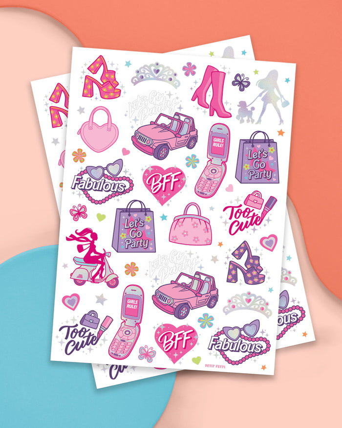 Let's Go Party Tattoo - 42 temporary tattoos