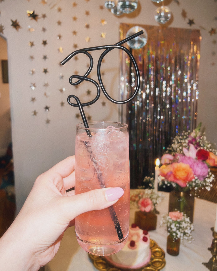30 XL Straw - XL matte black straw
