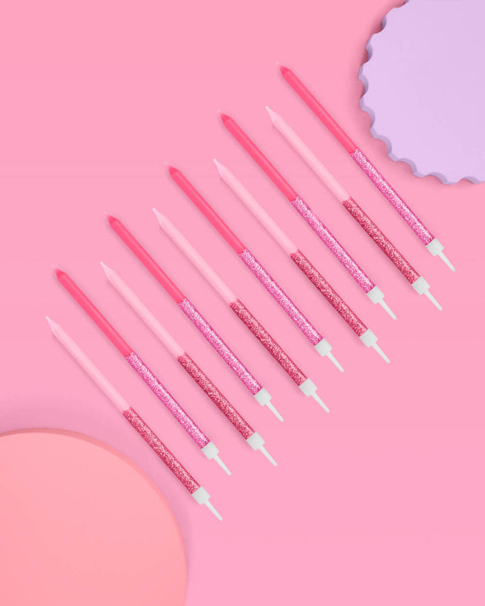 That's Hot Candles - pink glitter candles