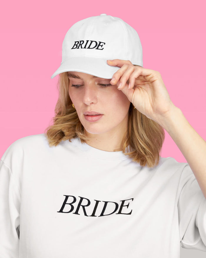Bride Baseball Hat - embroidered cotton hat