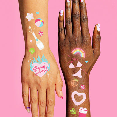 Love Island Tattoos - 2 temporary tattoo sheets