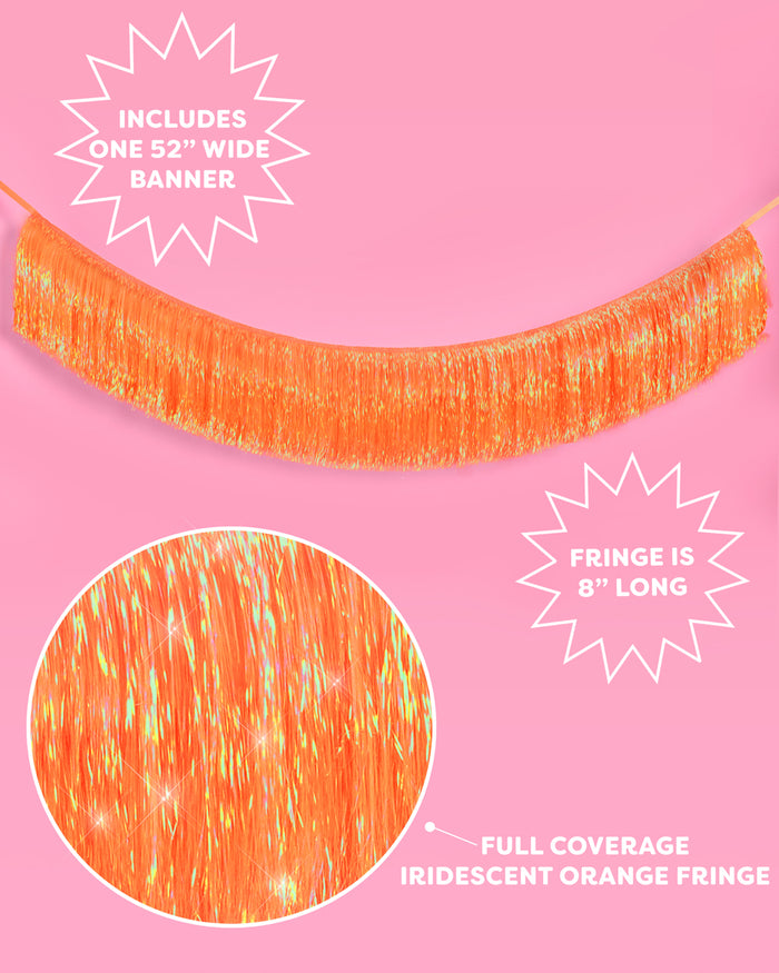 Showgirl Fringe Banner - iridescent banner