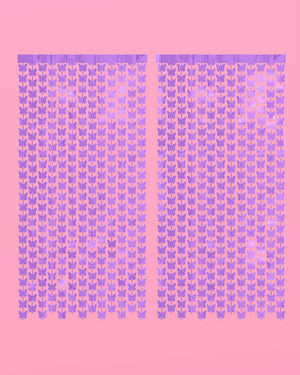 Butterfly Curtain - purple foil curtain