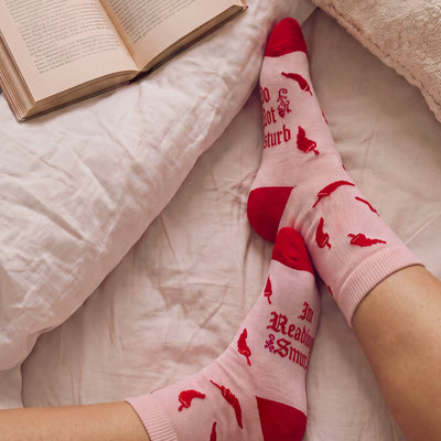 DND Smut Socks - pink + red