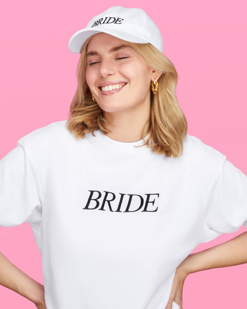 Classic Bride Sweatshirt - white cotton crewneck