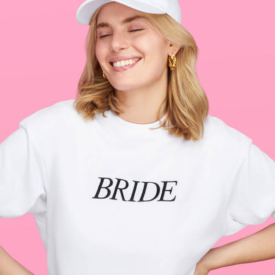 Classic Bride Sweatshirt - white cotton crewneck