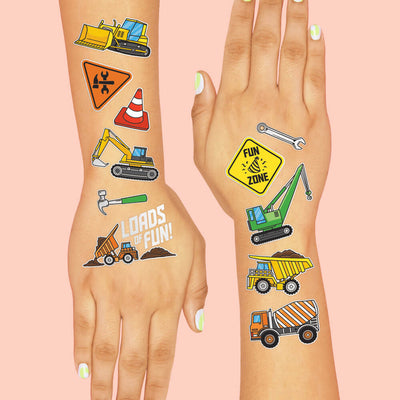 Construction Tats - 52 temporary tattoos
