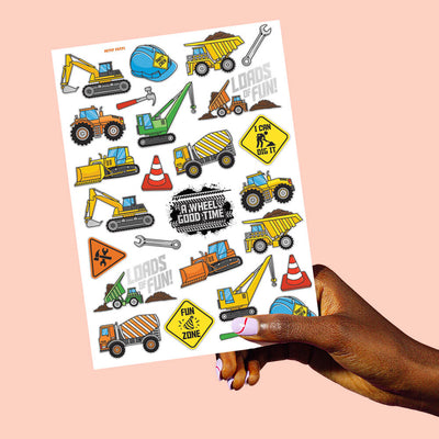 Construction Tats - 52 temporary tattoos
