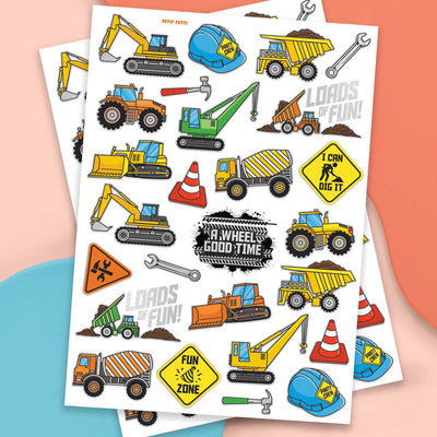 Construction Tats - 52 temporary tattoos