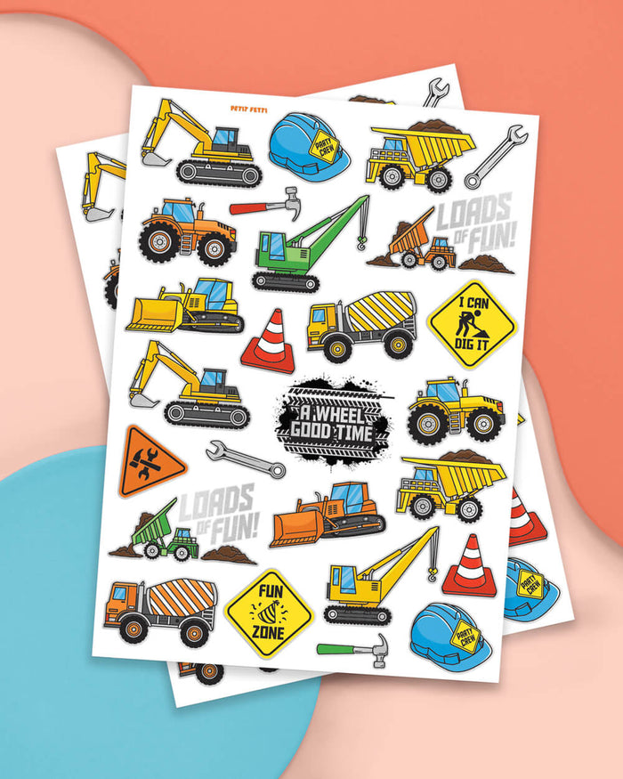 Construction Tats - 52 temporary tattoos