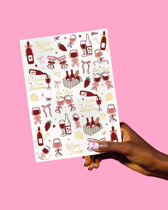 Wine Party Tattoos - 98 temporary tattoos