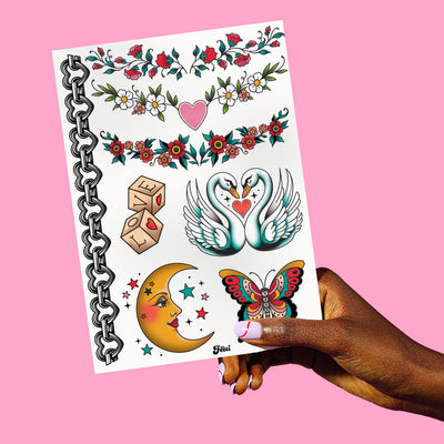 Vintage Tattoos - old school flash tattoo sheets