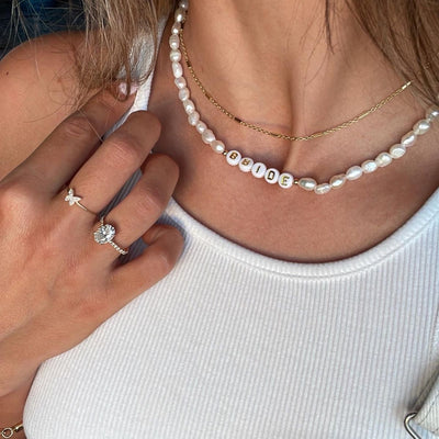 Pearlfect Necklace - beaded bride necklace