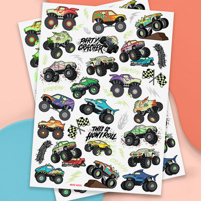 Party Crasher Glo Tats - 50 foil temporary tattoos