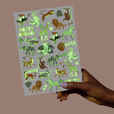 Go Wild Glo Tats - 52 temporary tattoos