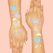 Let's Fly Tats - 70 foil temporary tattoos