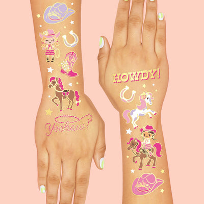 Cowgirl Tats - 46 temporary tattoos