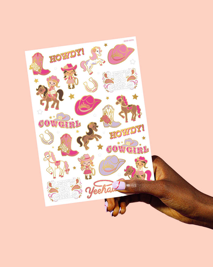 Cowgirl Tats - 46 temporary tattoos