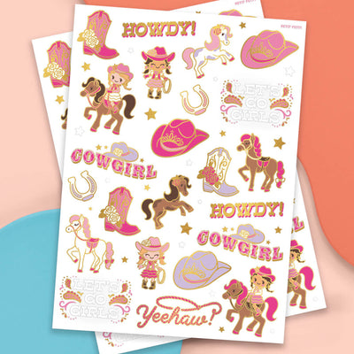 Cowgirl Tats - 46 temporary tattoos