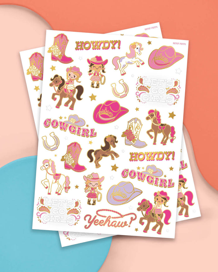 Cowgirl Tats - 46 temporary tattoos