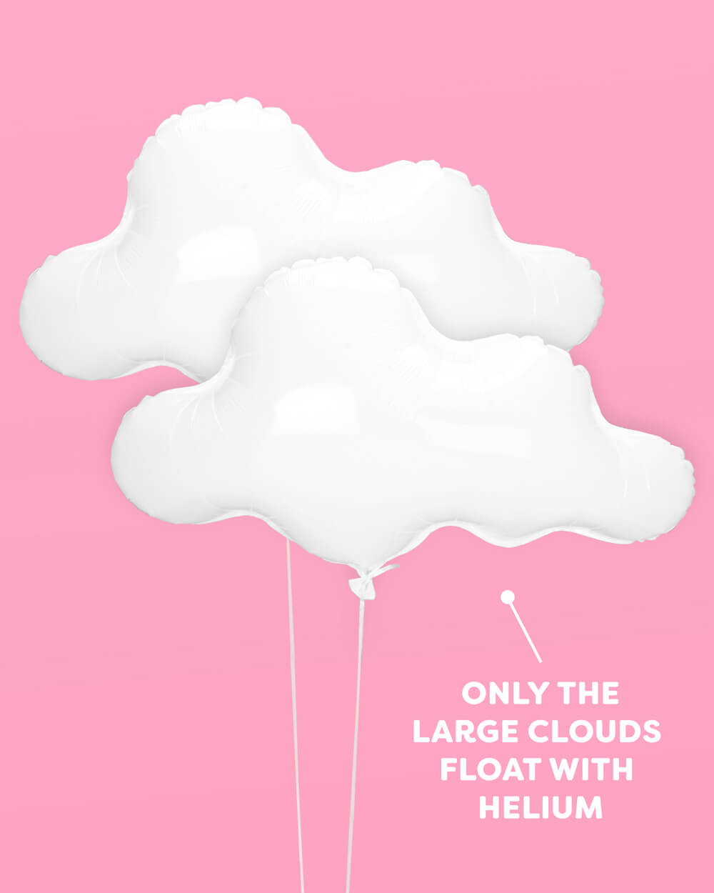 Cloud Nine Balloons - 4 cloud balloons