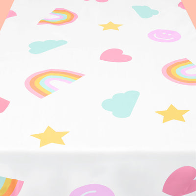 Rainbow Tablecloth - washable table cover