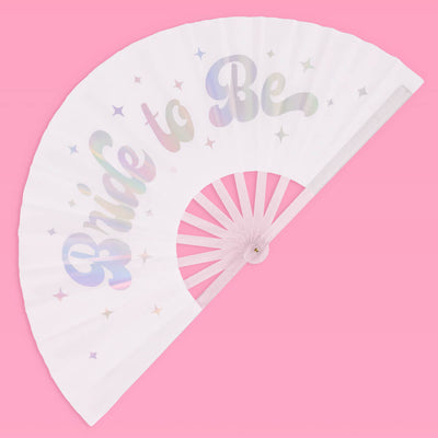 Cloud Nine Fan - iridescent folding fan