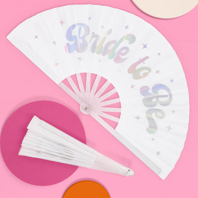 Cloud Nine Fan - iridescent folding fan