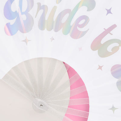 Cloud Nine Fan - iridescent folding fan